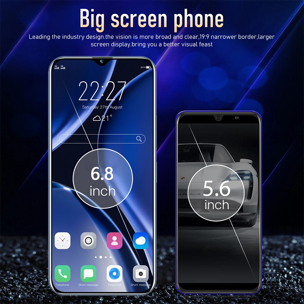 2024 New S24+ Ultra Smartphone Global Version 16G+1TB 6800mAh 108MP Qualcomm8 Gen 2 4G/5G Network Cellphone Android Mobile Phone