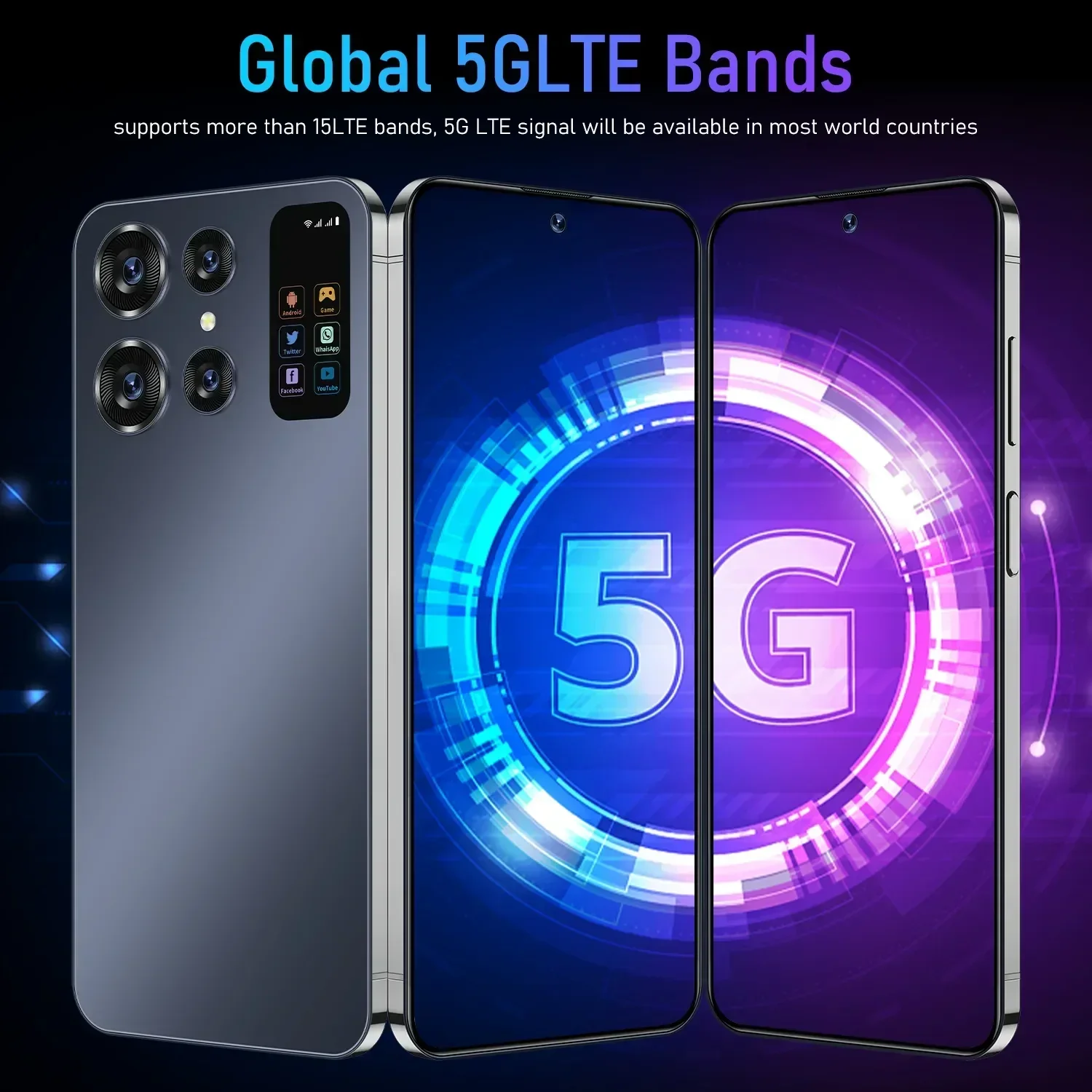 2024NEW Global S24 Ultra 7.0HD Screen 16G+1TB Smart Phone 7000Mah Android13 Celulare Dual Sim Face Unlocked NFC 5G  Phone