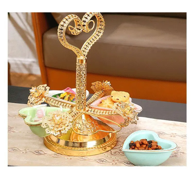 European-style metal acrylic fruit bowl luxury living room hotel fruit bowl home creative candy bowl dry fruit bowl