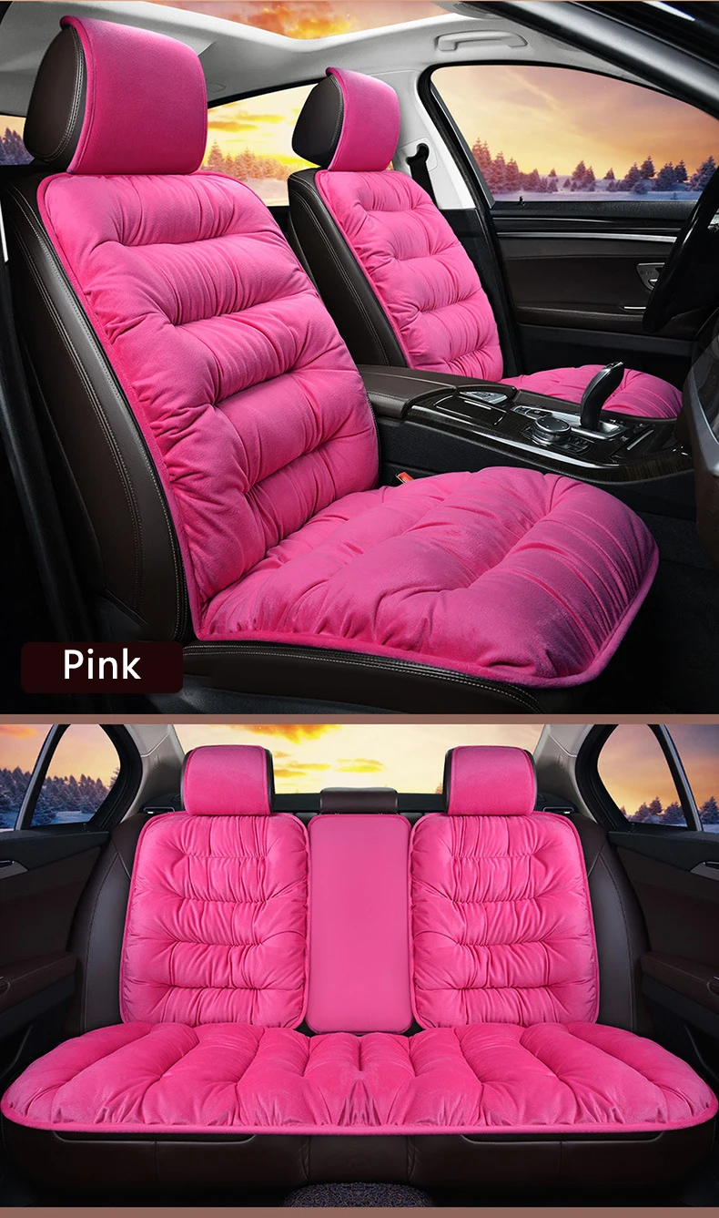 Plush car seat cushion universal winter warm car seat cover Fits 99% Of Cars car seat protector car interior accessories