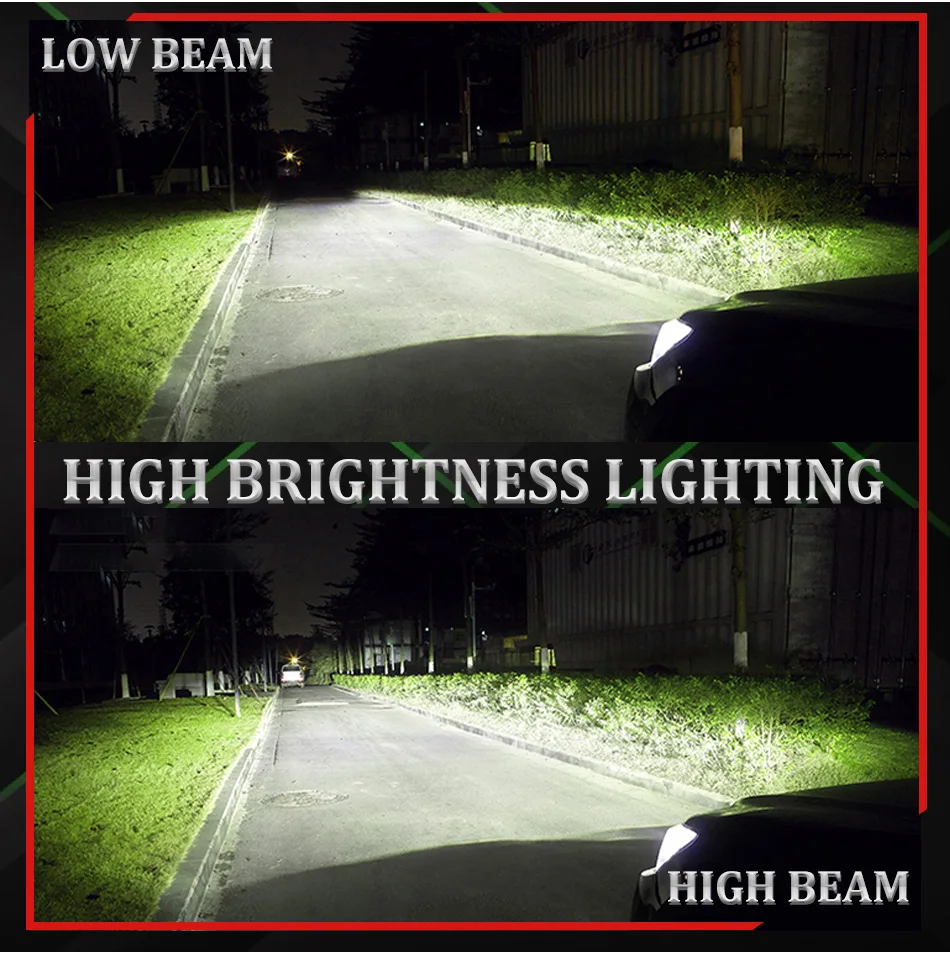H7 CANBUS LED 1:1 Size Car Headlight Bulbs H4 Mini Turbo Head Lamp Wireless H8 H11 9005 HB3 9006 HB4 LED Auto Lamps 6500K White