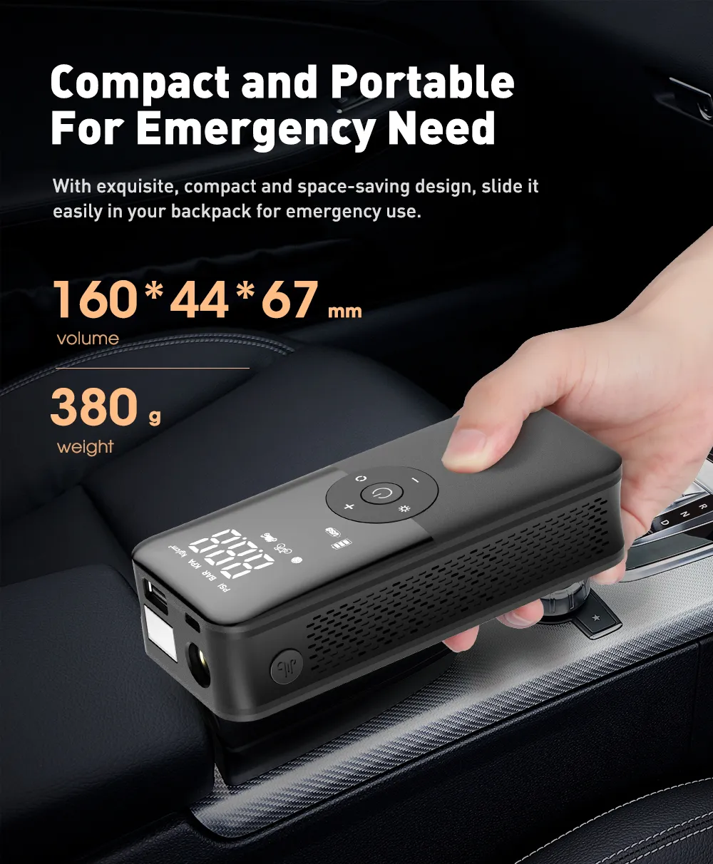 Rechargeable Air Pump Tire Inflator Portable Compressor Digital Cordless Car Tyre Inflator For Bicycle Balls