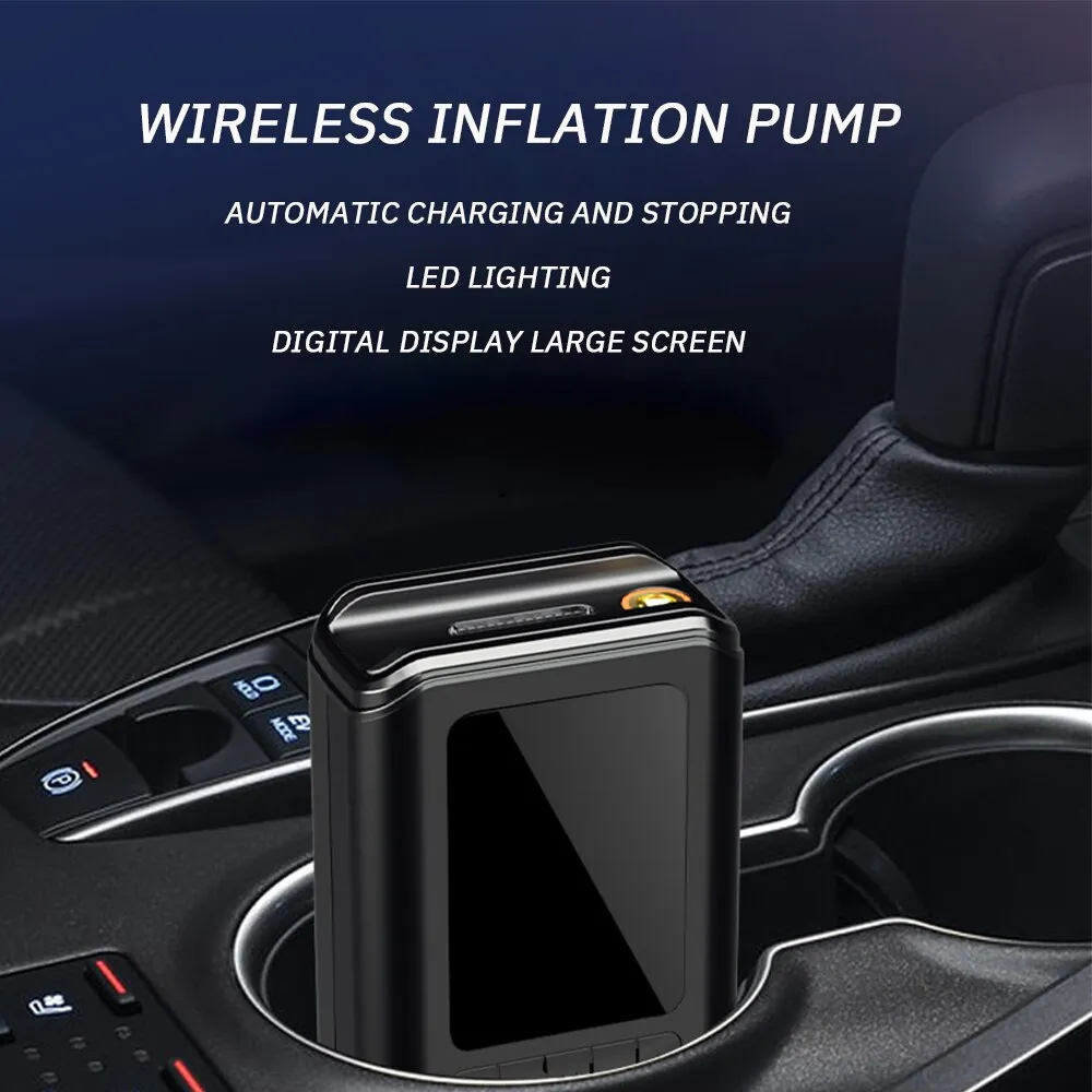 Inflatable Pump Portable Handheld Wireless Charging Digital Display Car Motorcycle Tire Multifunction Pump Air Combination