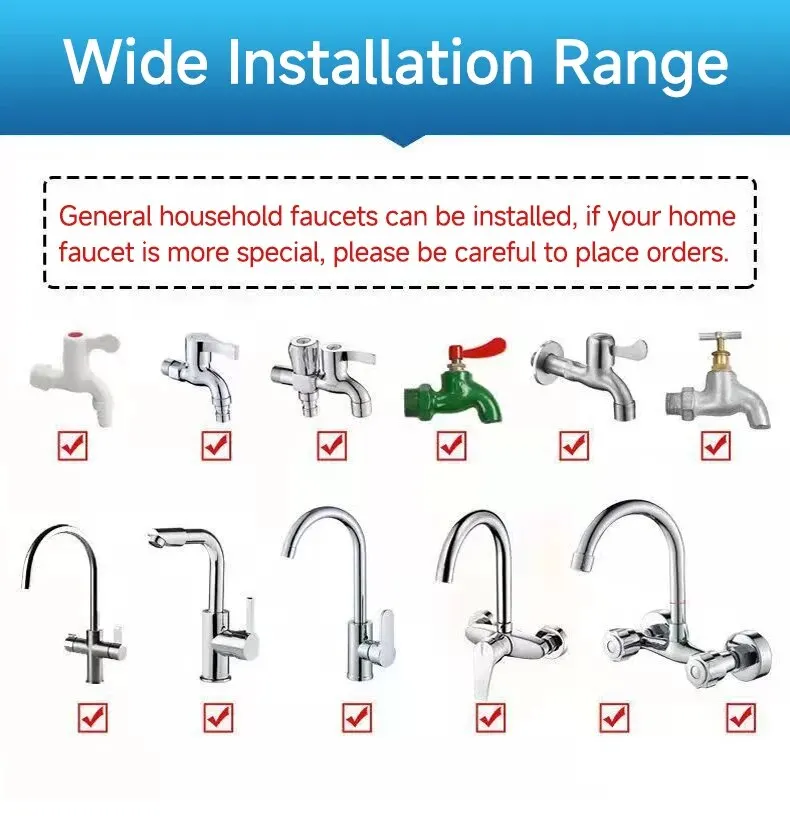 Kitchen Stainless Steel Faucet Water Filter Pre-filter Faucet Water Purifier Household Tap Water Direct Drinking