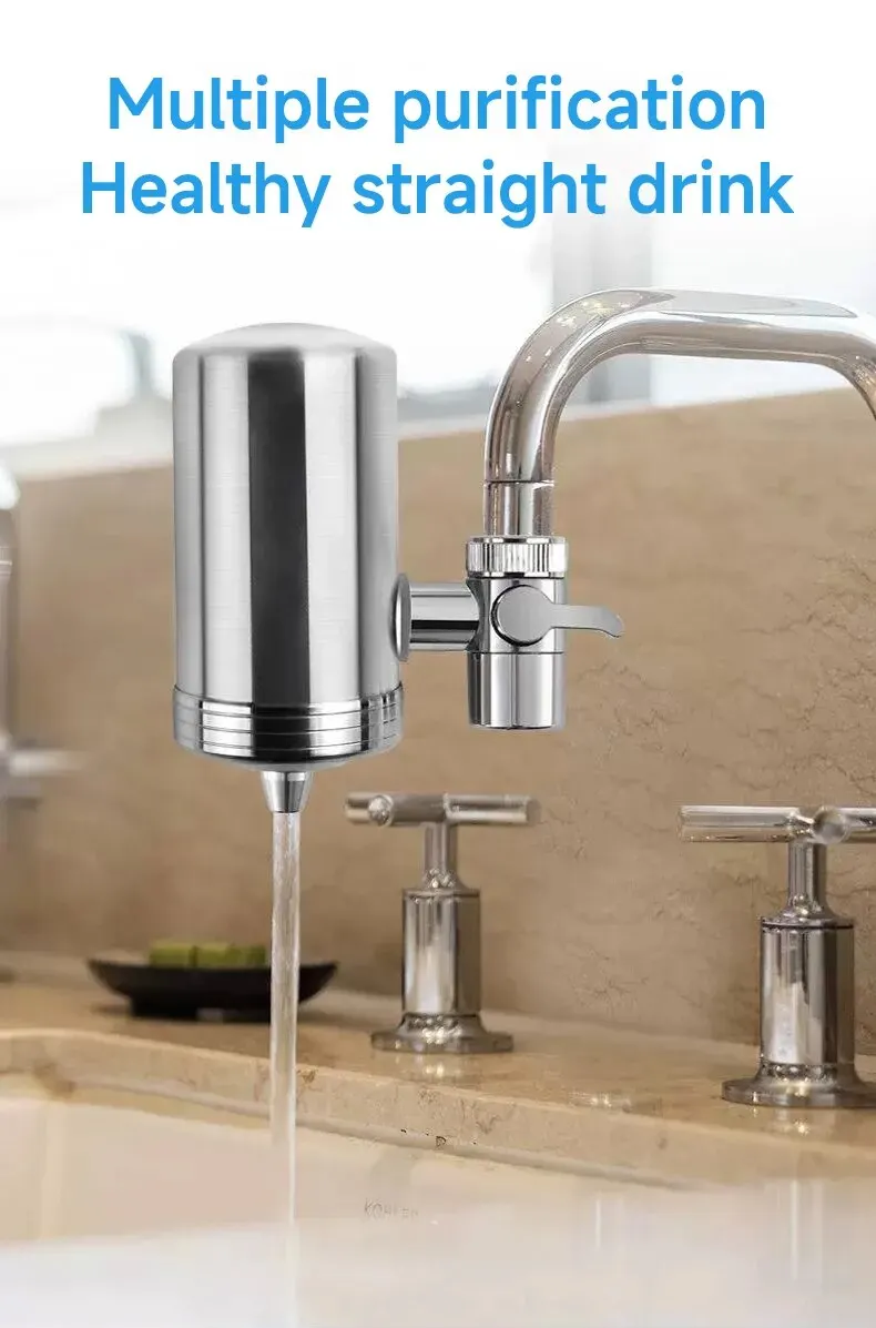 Kitchen Stainless Steel Faucet Water Filter Pre-filter Faucet Water Purifier Household Tap Water Direct Drinking