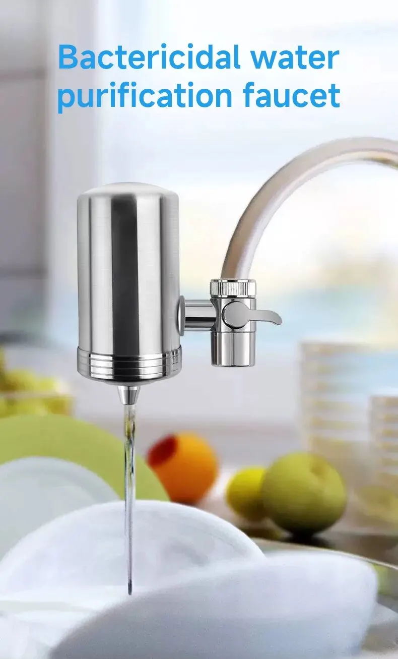 Kitchen Stainless Steel Faucet Water Filter Pre-filter Faucet Water Purifier Household Tap Water Direct Drinking