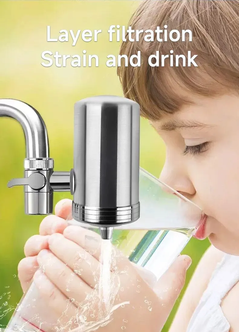 Kitchen Stainless Steel Faucet Water Filter Pre-filter Faucet Water Purifier Household Tap Water Direct Drinking