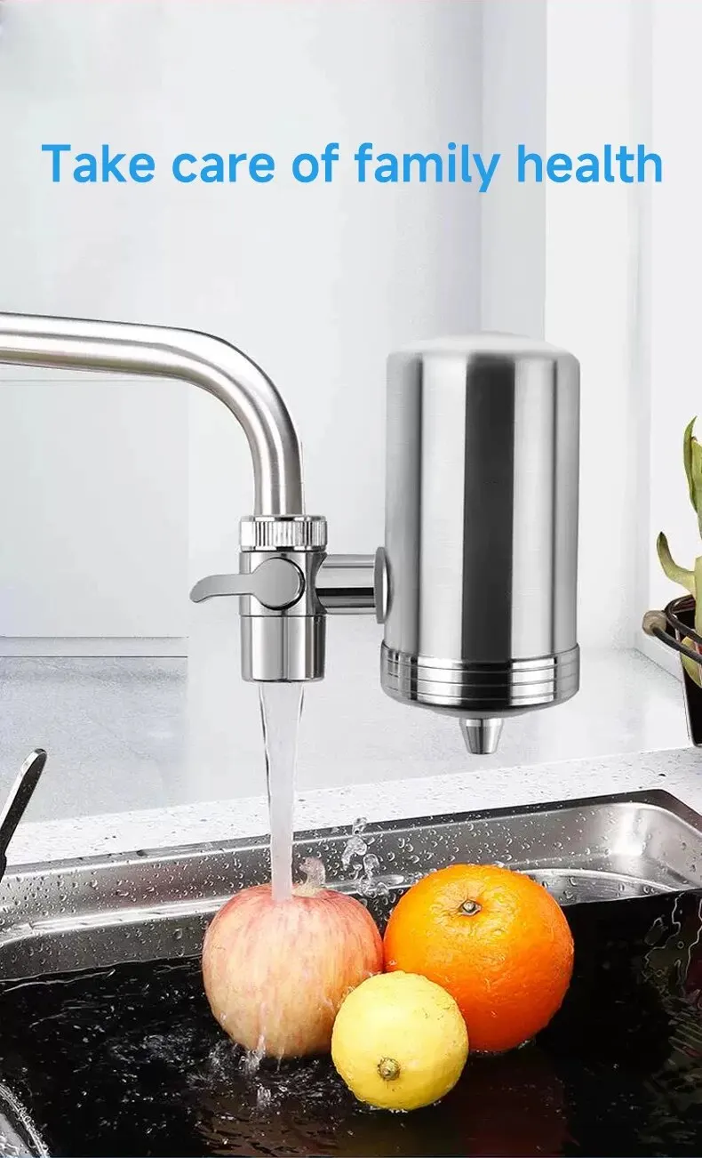 Kitchen Stainless Steel Faucet Water Filter Pre-filter Faucet Water Purifier Household Tap Water Direct Drinking