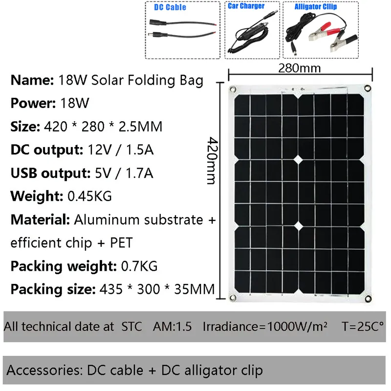 4000W/6000W/8000W Solar Panel System 18V18W Solar Panel 30A Charge Controller  Car Solar Inverter Kit Complete Power Generation