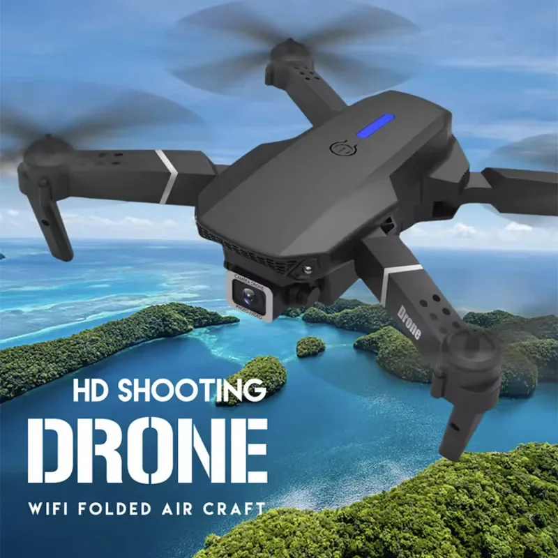 New E88Pro RC Drone 4K Professinal With 1080P Wide Angle Dual HD Camera Foldable RC Helicopter WIFI FPV Height Hold Apron Sell