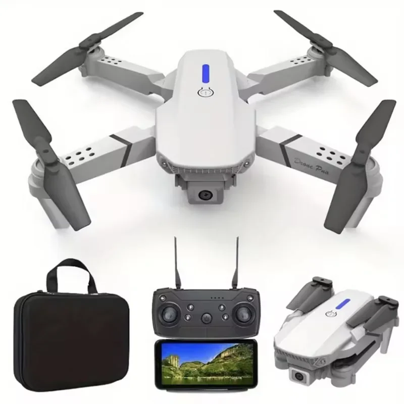 New E88Pro RC Drone 4K Professinal With 1080P Wide Angle Dual HD Camera Foldable RC Helicopter WIFI FPV Height Hold Apron Sell