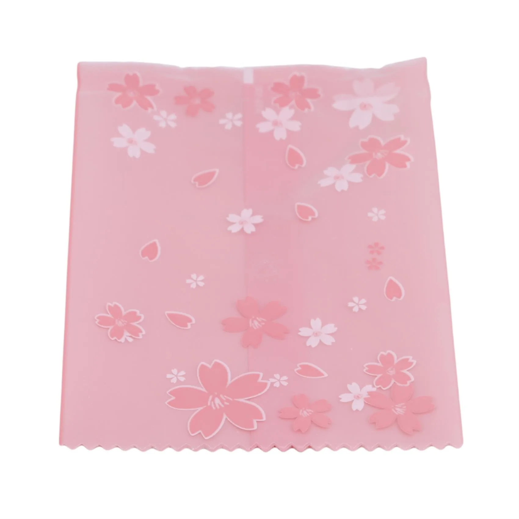 100pcs Multi-size Sakura Pink Cherry Blossom Frosted Self-adhesive Cellophane Bag Self Seal Cookies Packing Plastic Baker's Bags