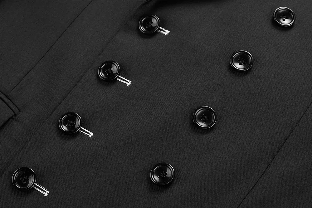 2024 Men's Formal Office Business Suit Sets 2PCS Double Breasted Blazers Jacket and Pants Wedding Groom Party Pants Sets Male