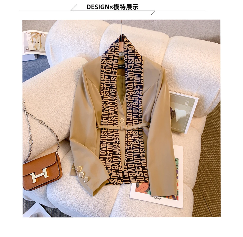 Women Long Sleeve Tops Blazers Coats And Pencil Skirt Two Piece Sets Business Outfits Formal Suits 2023 Spring Autumn Clothes