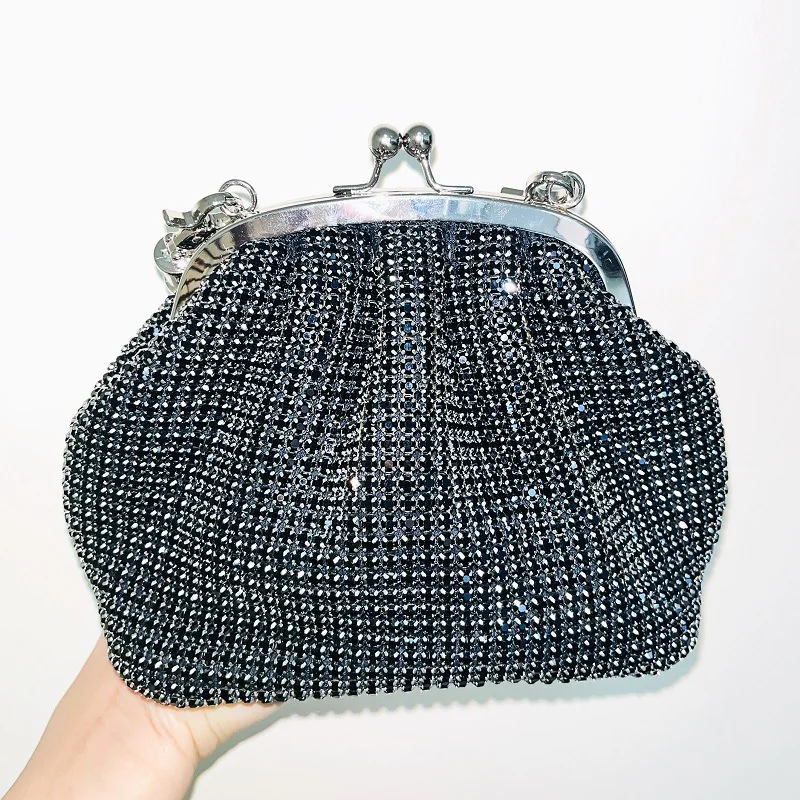 Fashion Trends Purses For Women Hand Bags For Women 2023 New Party Rhinestone Purse Mini Crystal Clutch Bag Makeup Bag