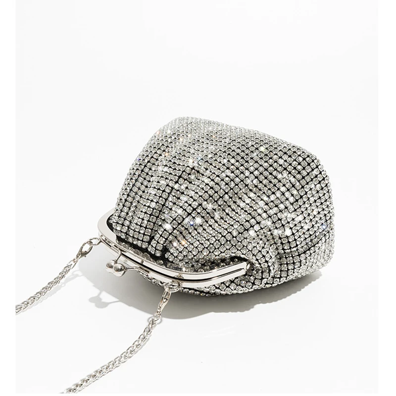 Fashion Trends Purses For Women Hand Bags For Women 2023 New Party Rhinestone Purse Mini Crystal Clutch Bag Makeup Bag