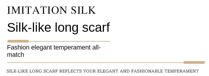 Silk Scarf Women Shawl Wrap European American Style Color Sunscreen Scarf Long Style for Women Decorative Shawl Fashion Scarf