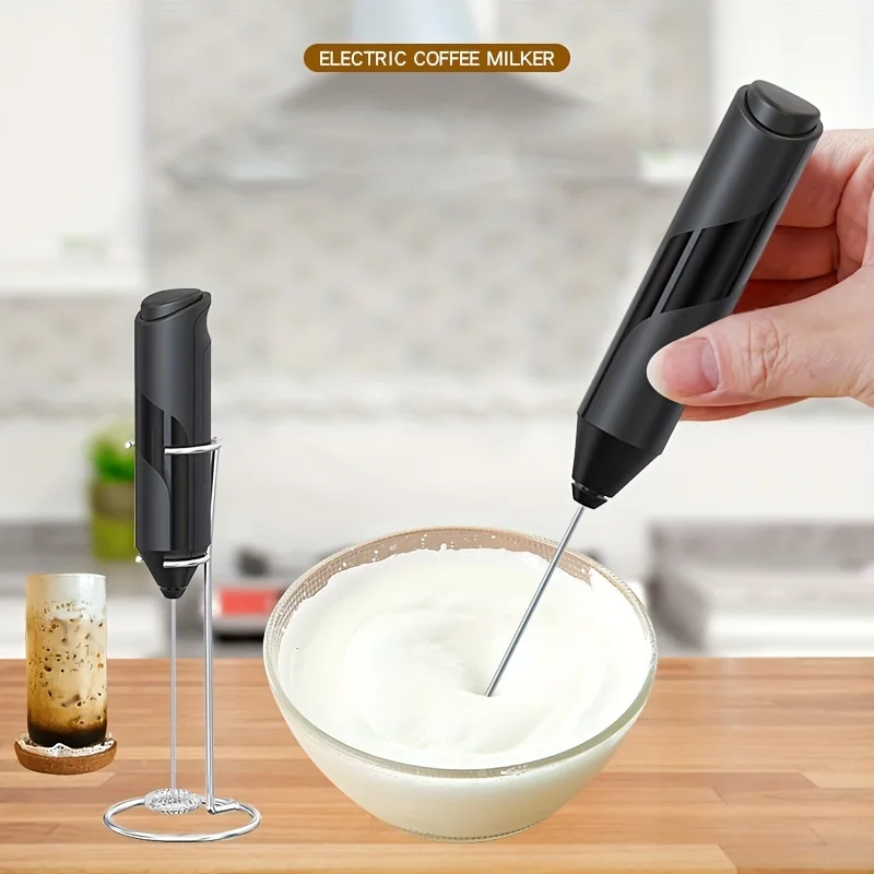 1pc Stainless Steel Handheld Milk Frother for Coffee, Cappuccino, and Chocolate - Perfect for Latte, Cream, and Foam Making