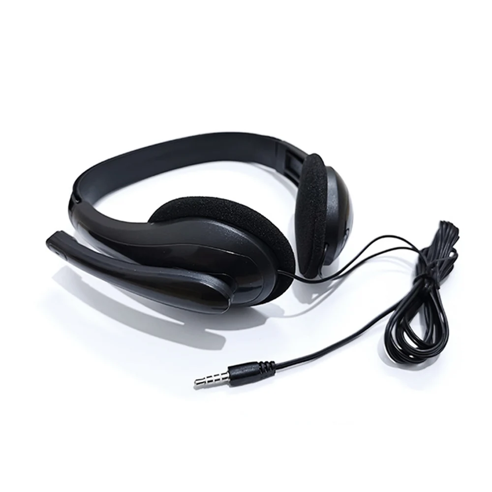 Single Double 3.5mm Plug Wired Headphone PC Gaming Headset Stereo Noise Reduction Earphone With Mic For PS4 Laptop Computer