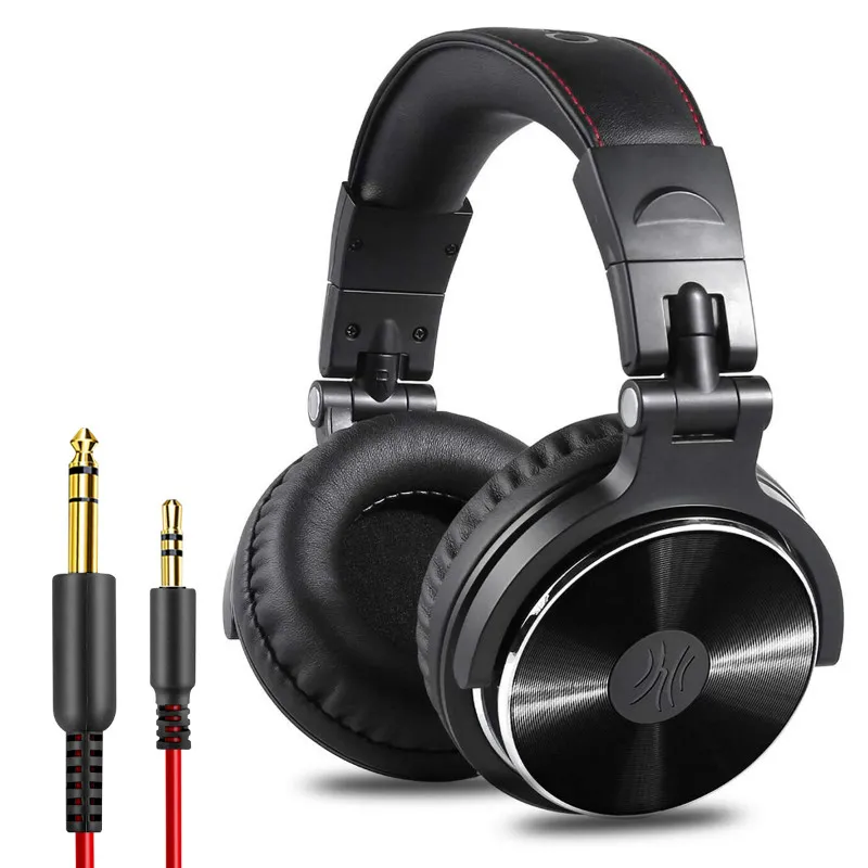 Oneodio Wired Professional Studio Pro DJ Headphones With Microphone Over Ear HiFi Monitor Music Headset Earphone For Phone PC