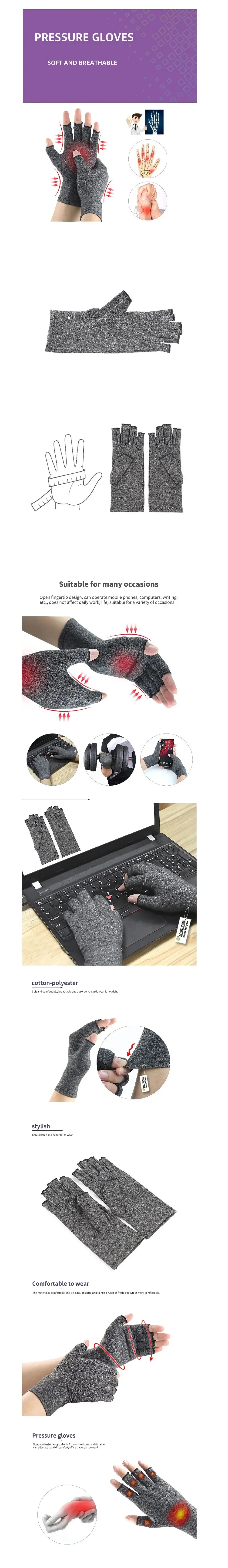 1Pair Arthritis Gloves,Touch Screen Gloves,Compression,Promote Circulation Gloves Anti Arthritis Therapy Wrist Support Wristband