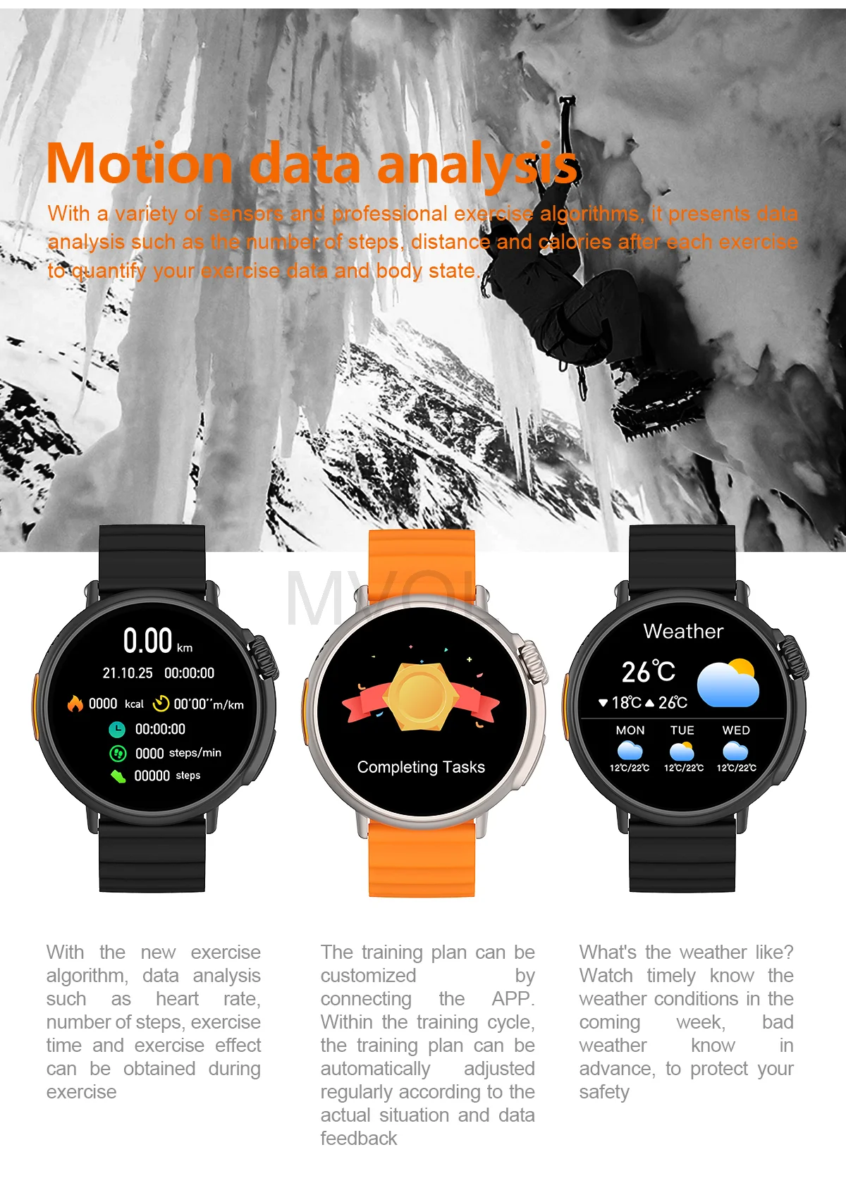 MVQL 2024 New Smart Watch HS09 Men and women Sport Fitness Watch IP67 Waterproof Bluetooth For Android ios smartwatch