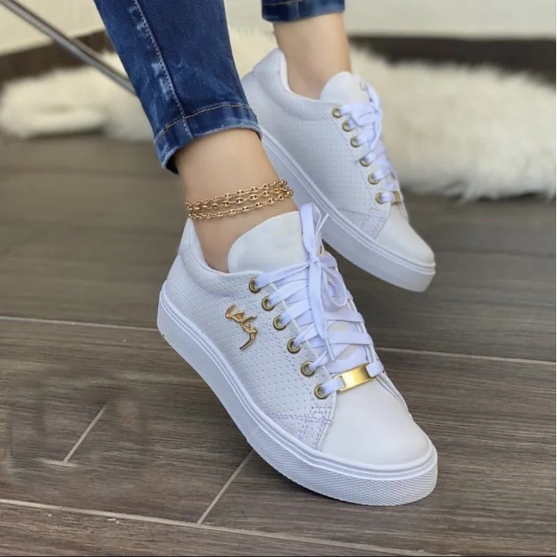 Women's Sports Sneakers Platform Shoes Fashion Wedges Female Tennis Casual Lace Up Running Ladies Footwear 2023 Zapatillas Mujer