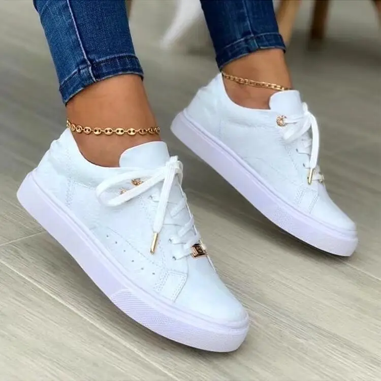 Women's Sports Sneakers Platform Shoes Fashion Wedges Female Tennis Casual Lace Up Running Ladies Footwear 2023 Zapatillas Mujer