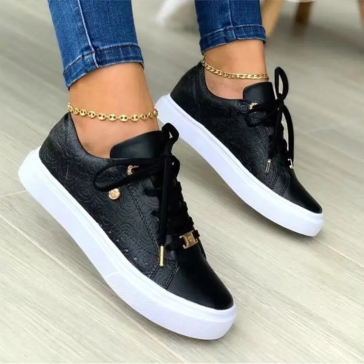 Women's Sports Sneakers Platform Shoes Fashion Wedges Female Tennis Casual Lace Up Running Ladies Footwear 2023 Zapatillas Mujer