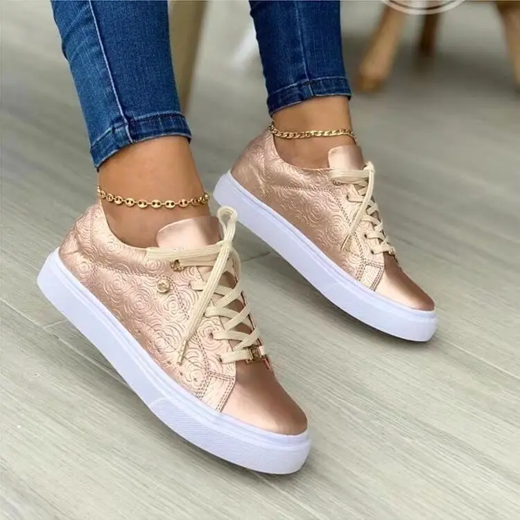 Women's Sports Sneakers Platform Shoes Fashion Wedges Female Tennis Casual Lace Up Running Ladies Footwear 2023 Zapatillas Mujer