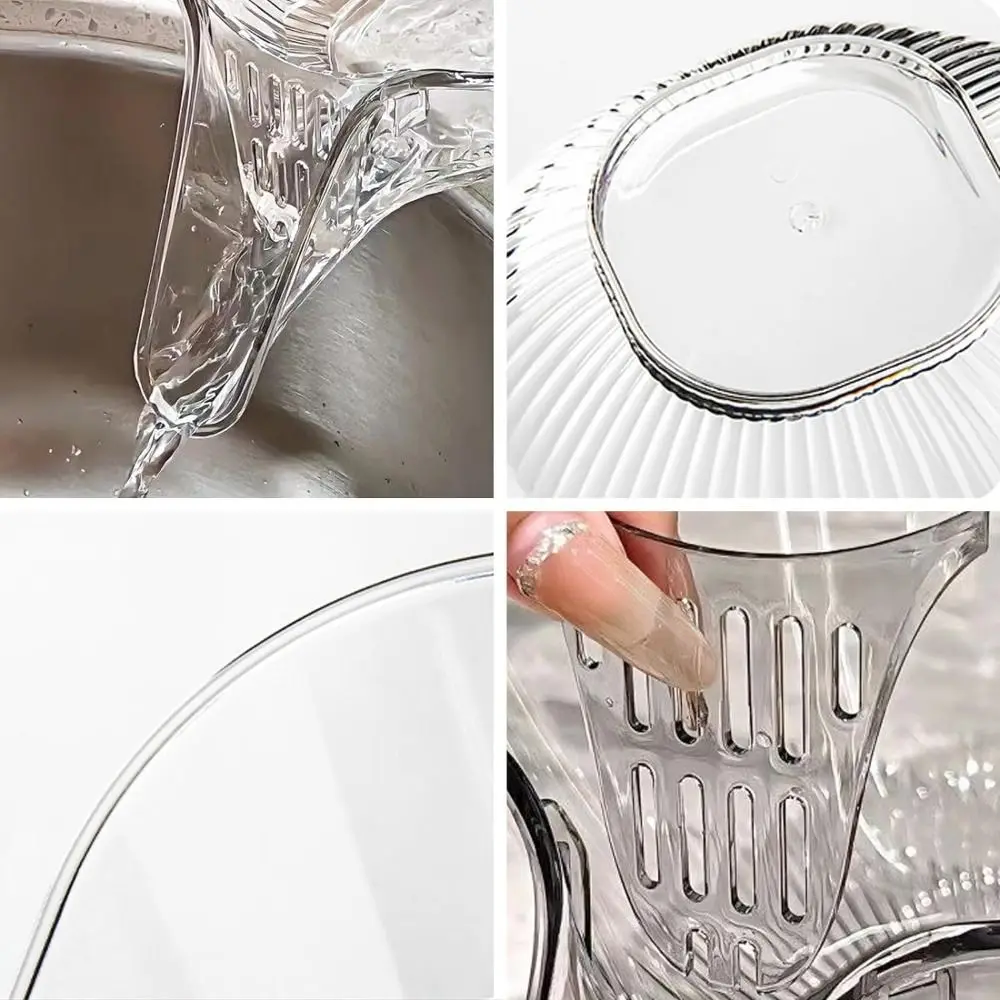 Multifunctional Drain Basket Drain Bowl Household Sink Vegetable Basin Kitchen Washing Fruit Plate Plastic