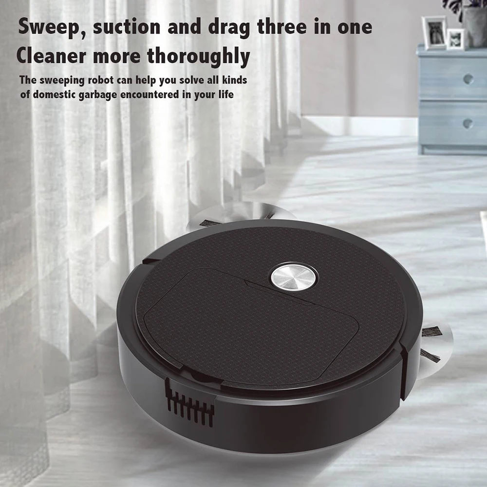 3 In 1 Smart Sweeping Robot Home Mini Sweeper Sweeping and Vacuuming Wireless Vacuum Cleaner Sweeping Robots For Home Use