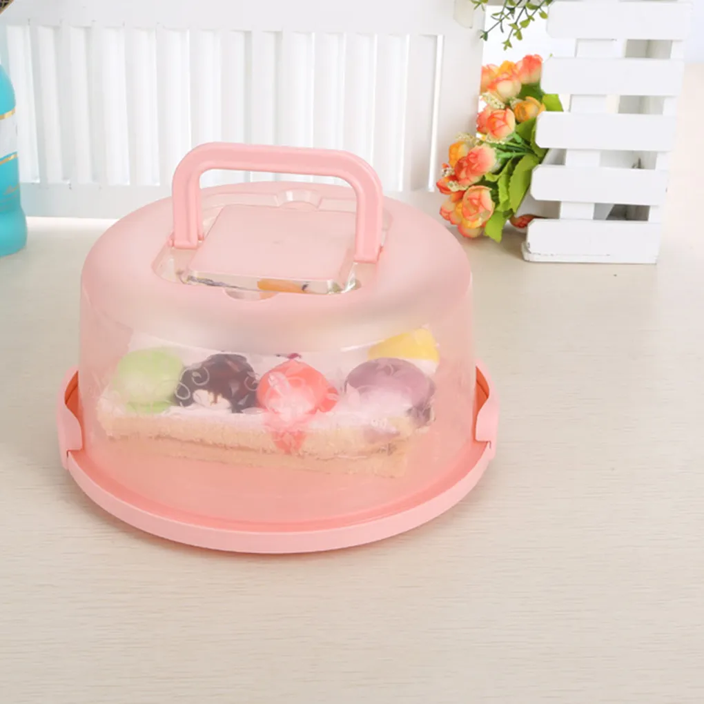 Cake Box Kitchen Home Party Bakery Handheld Package Container Nonslip Refrigerator Muffin Storage Holder Reusable
