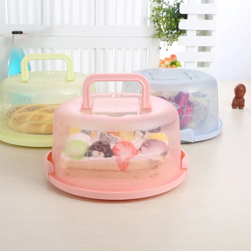 Cake Box Kitchen Home Party Bakery Handheld Package Container Nonslip Refrigerator Muffin Storage Holder Reusable