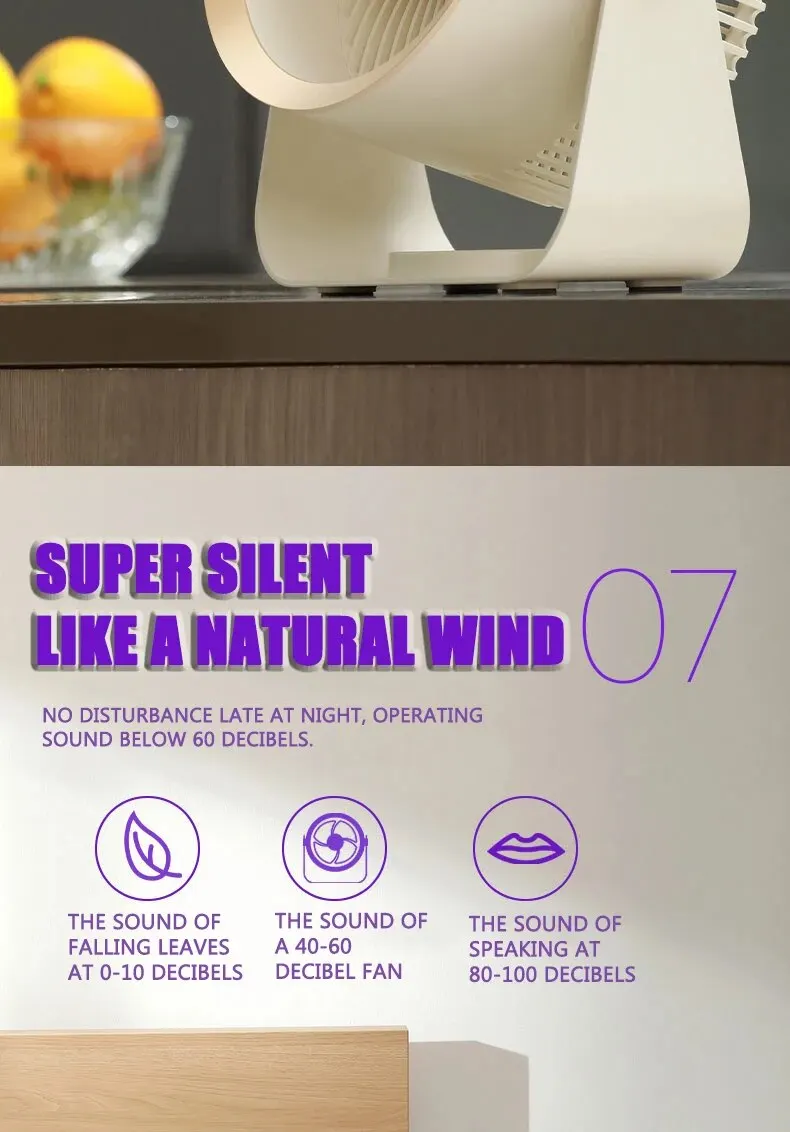 M55 Air Circulation Fan Kitchen and Bathroom Wall Mounted Fan USB Multifunctional Circulating Outdoor Desktop Electric Fan