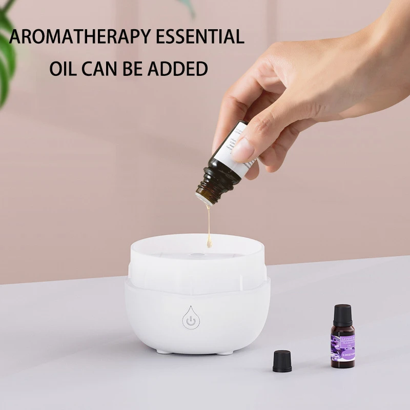2 IN 1 Aroma Diffuser Air Humidifier 200ml USB Home Aromatherapy Humidifiers Diffusers with Night Light- No Cotton Swab Required