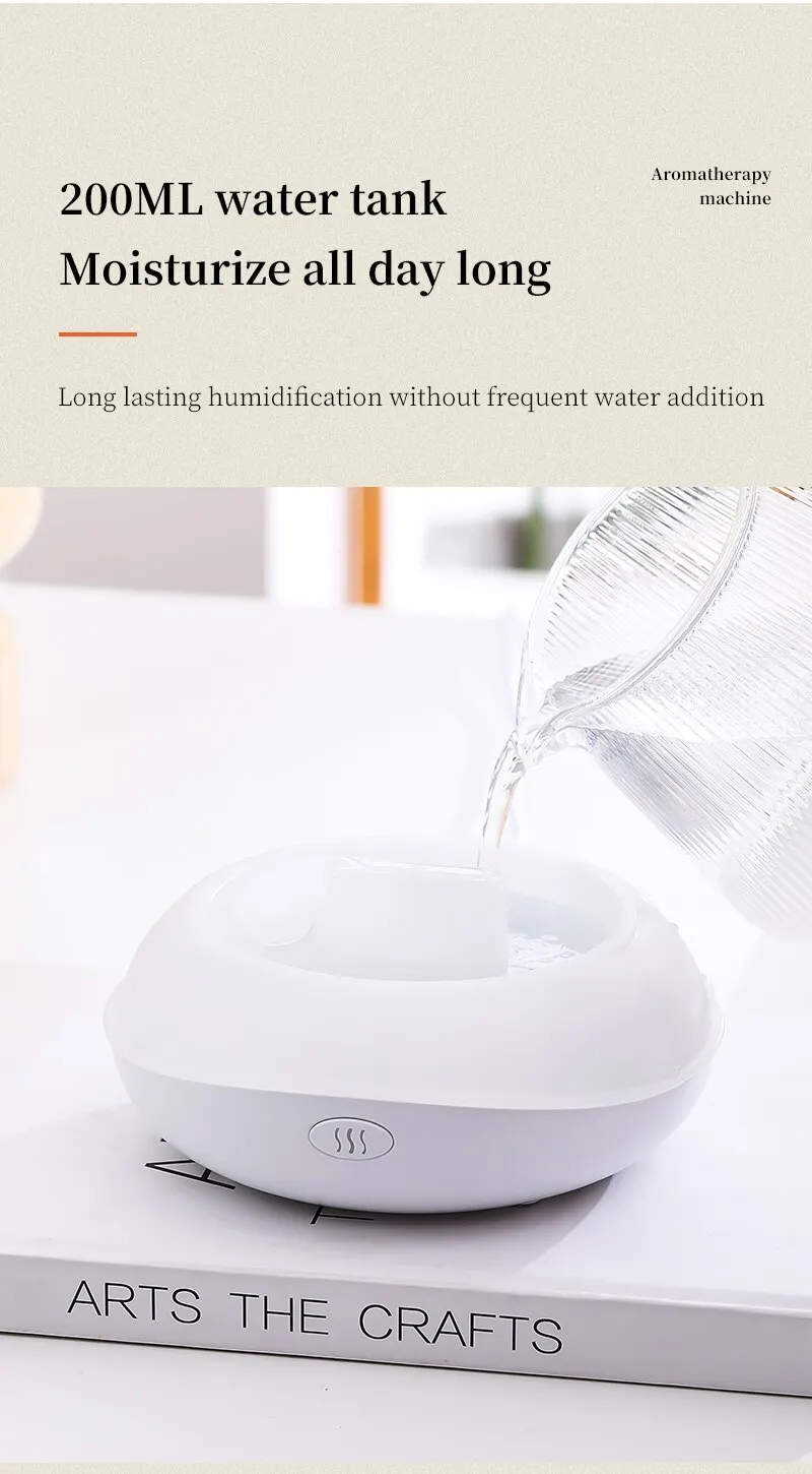 Newest Product with 7 Lights for Office Home Cool Mist Humidifier Ultrasonic Oil Aromatherapy Diffuser