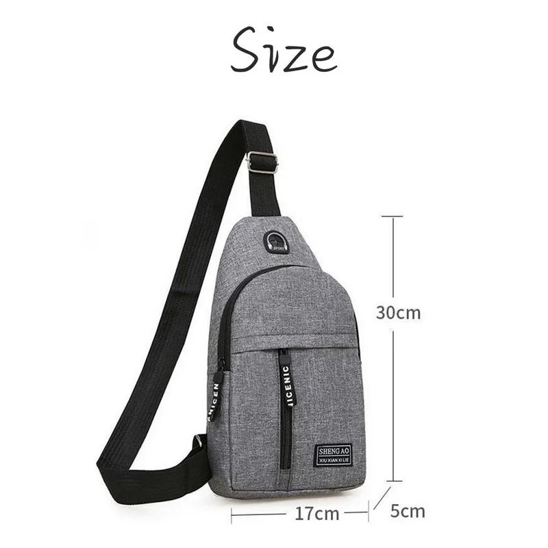 Men Anti Theft Chest Bag Shoulder Bags Short Trip Bags Men'S Leather Sling Pack Usb Charging Crossbody Travel Hiking Package