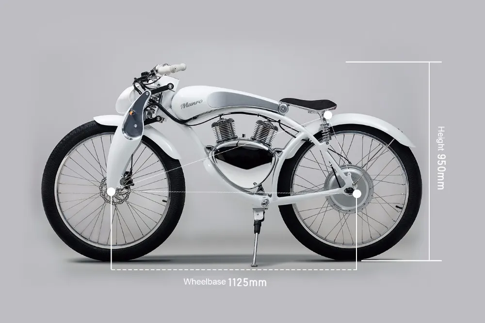 Munro2.0 luxury Electric Motorcycle 26inch electric bicycle 48V lithium battery smart super E-motor 50km Maximum battery life