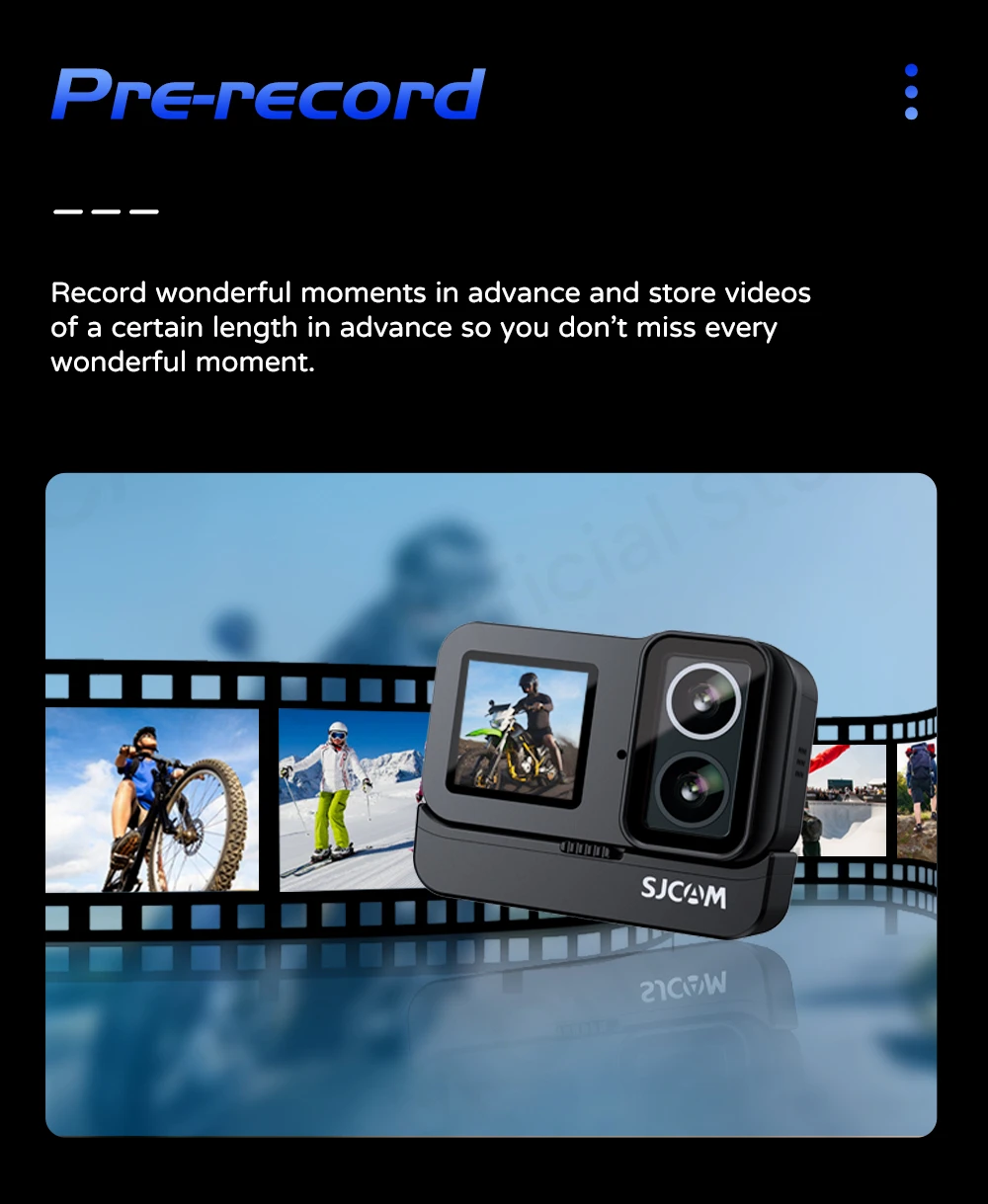 SJCAM SJ20 Dual cameras Dual Lens 4K Action Camera Waterproof 5G WiFi Touch Screen action cam camera sport helmet New In 2024