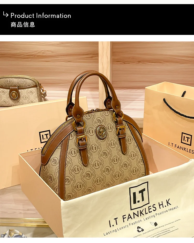 Light Luxury Brand Genuine Leather Women's Bag 2024 New High Capacity Designer Mom's Bag Women's One Shoulder Handheld Briefcase