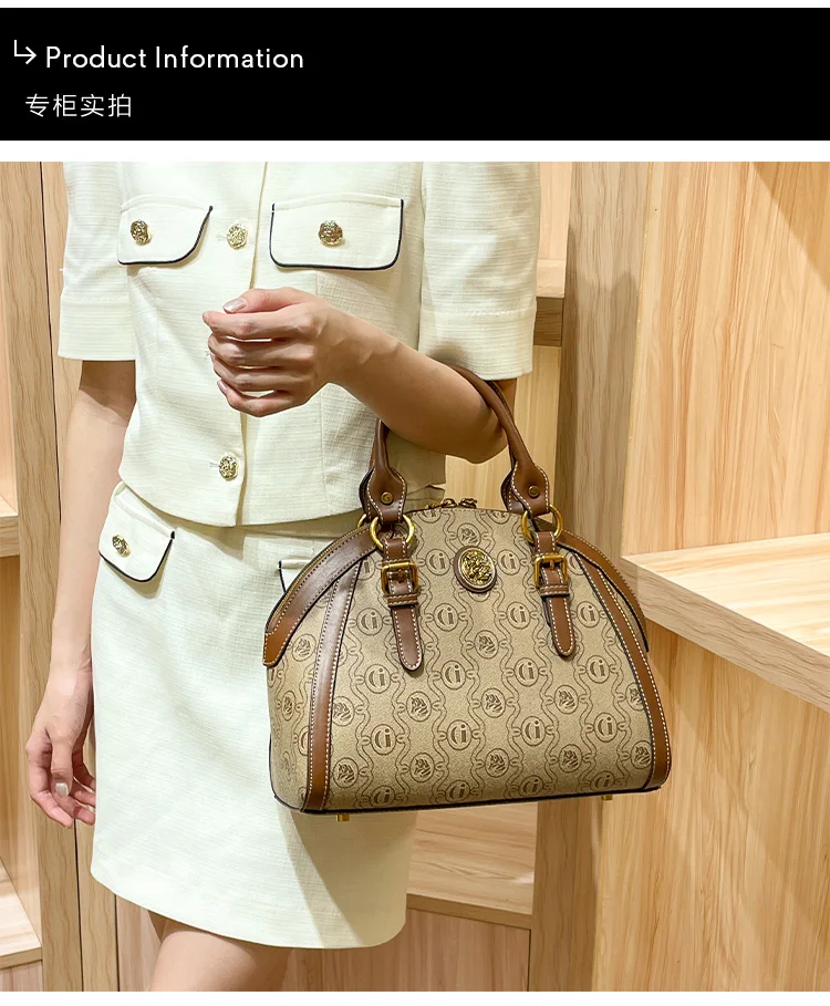 Light Luxury Brand Genuine Leather Women's Bag 2024 New High Capacity Designer Mom's Bag Women's One Shoulder Handheld Briefcase