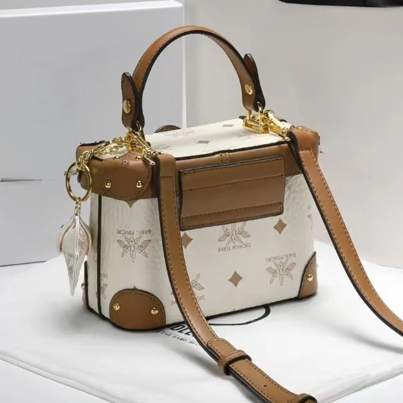 French Elegant Print Shoulder Bags 2024 New Sweet PU Crossbody Bags Luxury Design New Trendy Handbags for Women Bolsa