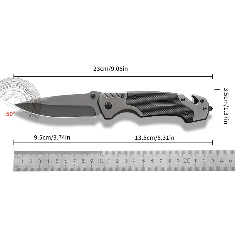 1pc Outdoor Folding Knife，Portable EDC Camping Pocket Knife，High -hardness Cutting Knife and Fruit Knife for Hiking Travel, BBQ
