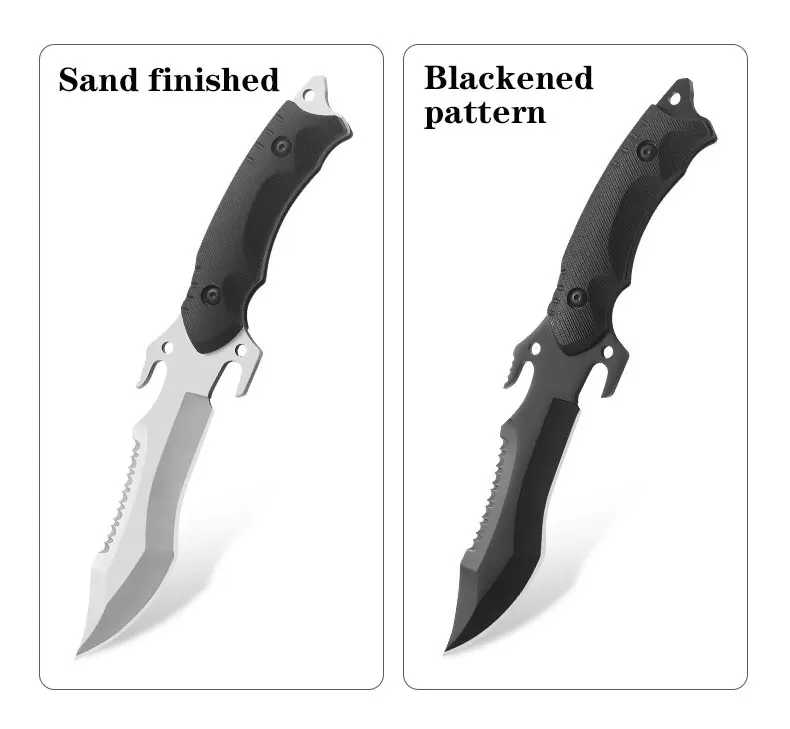 Straight Knife Outdoor Knife Portable Carry Pocket Knife Military Knife Field Hunting Tactical High Hardness Survival Knife