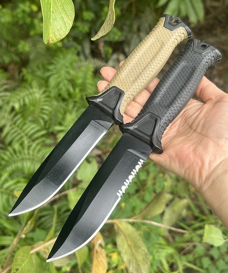 Portable multifunctional life knife with jacket, stainless steel outdoor CAM portable sharp pocket knife