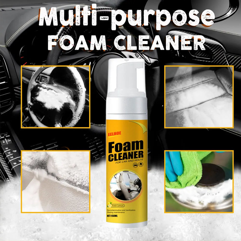 30/60/100/150ML Multi-Purpose Foam Cleaner Spray Foam Cleaner Bubble Cleaner Car Interior Wash Maintenance for Auto Home Use