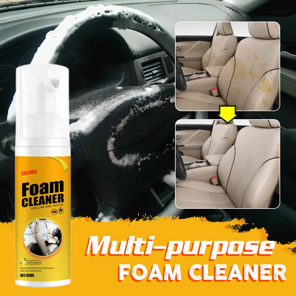 30/60/100/150ML Multi-Purpose Foam Cleaner Spray Foam Cleaner Bubble Cleaner Car Interior Wash Maintenance for Auto Home Use