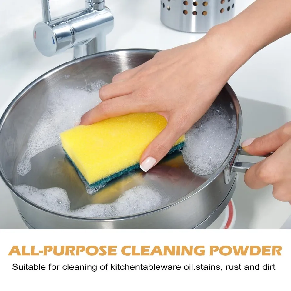 Powerful Kitchen Powder Cleaner 110/250g All-Purpose Effectively Remove Kitchen Stains Whitening Multifunctional Bubble Powder