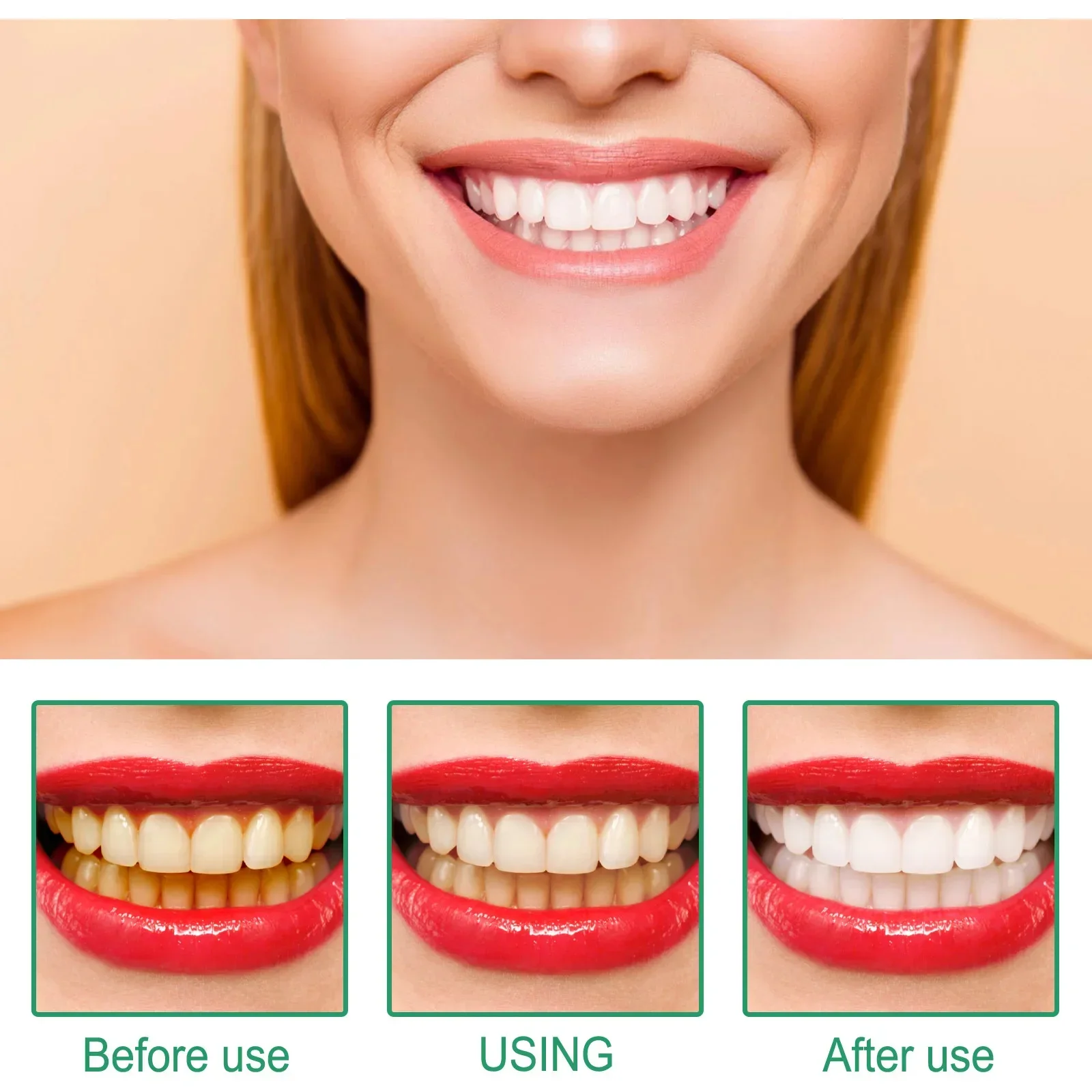 5 Days Teeth Whitening Toothpaste Remove Plaque Stains Powder Deep Cleaning Oral Hygiene Fresh Breath Brightening Tooth Care 50g